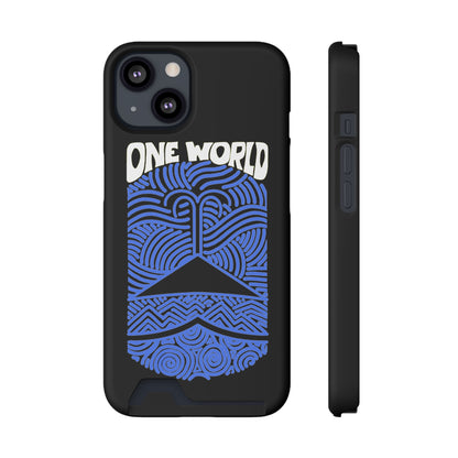 One World Phone Case With Card Holder