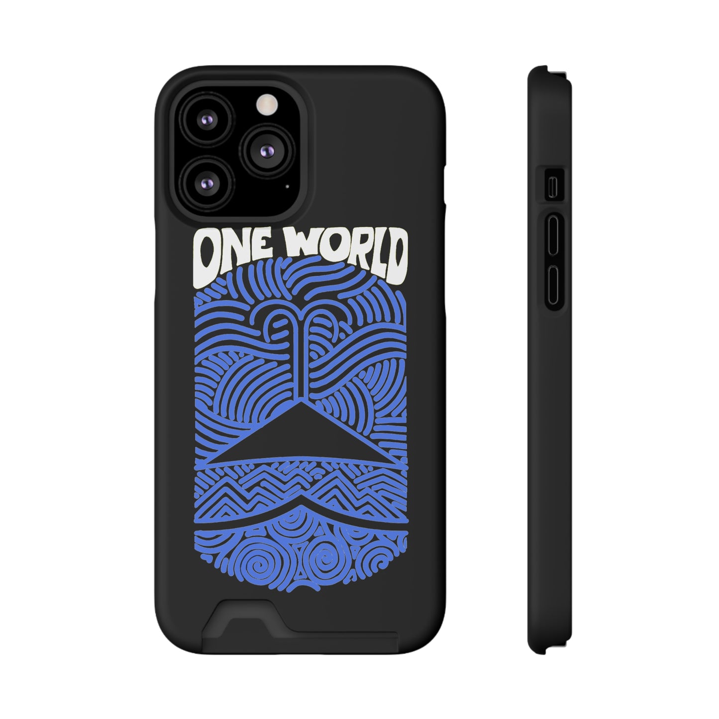 One World Phone Case With Card Holder