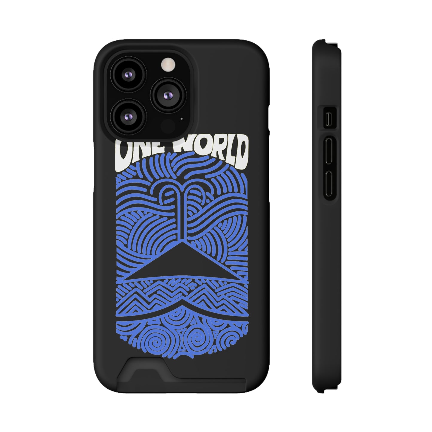 One World Phone Case With Card Holder