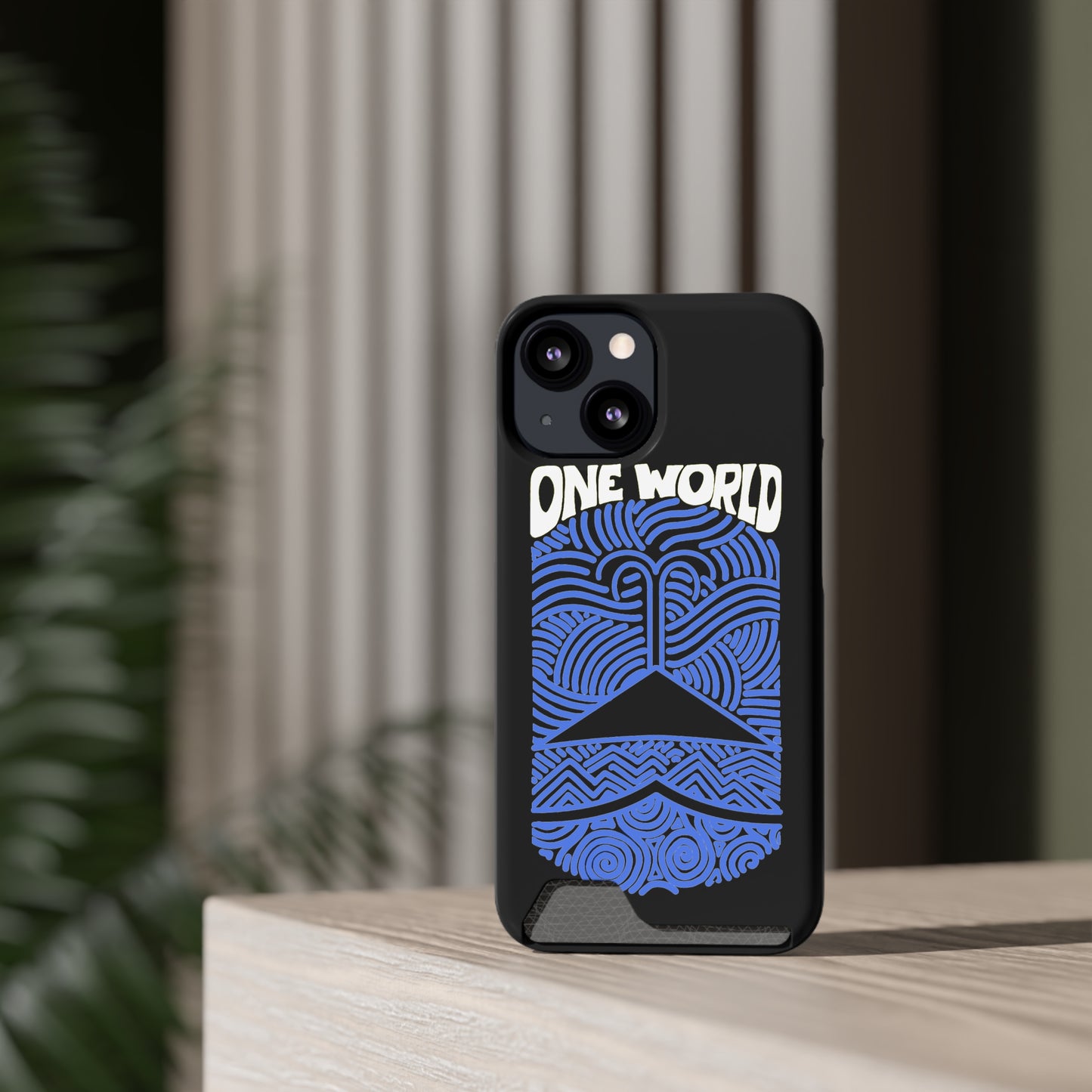 One World Phone Case With Card Holder