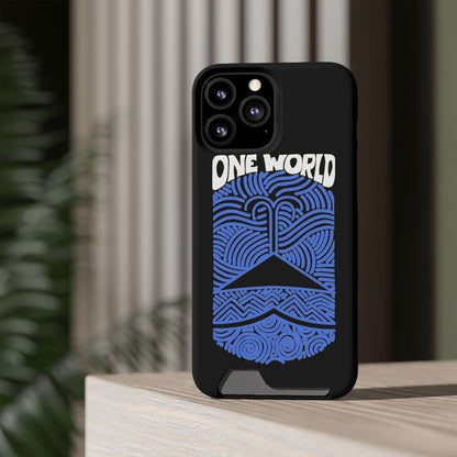 One World Phone Case With Card Holder