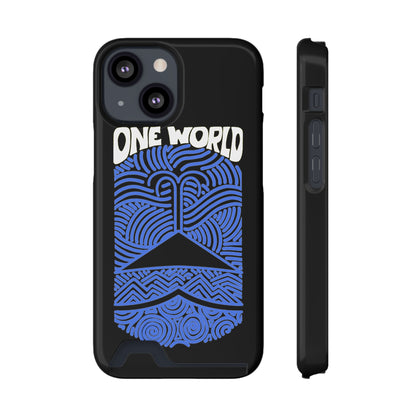 One World Phone Case With Card Holder