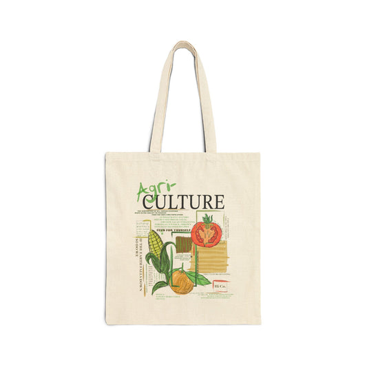 Agri-culture Cotton Canvas Tote Bag