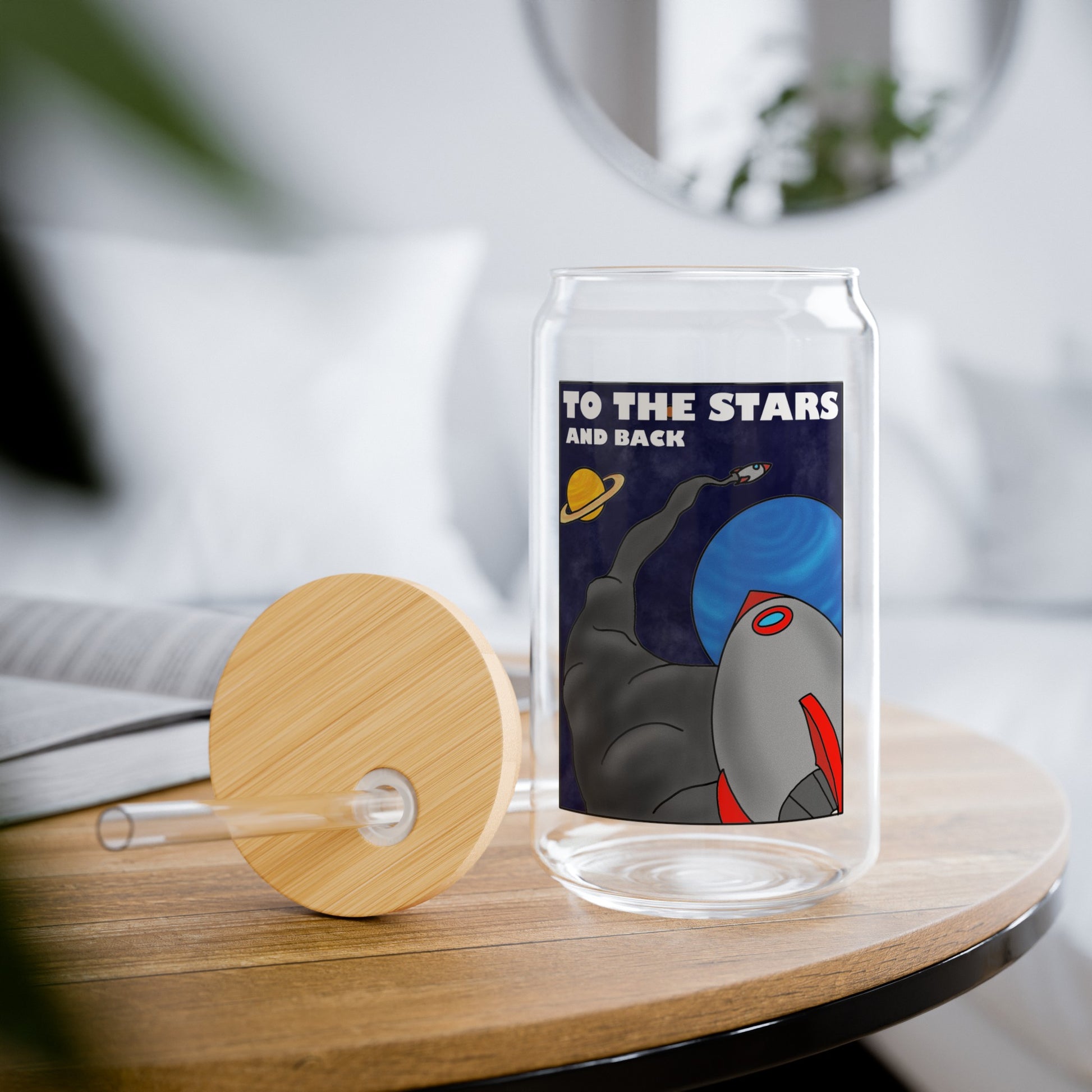 To the Stars and Back Sipper Glass, 16oz - Hi Co.