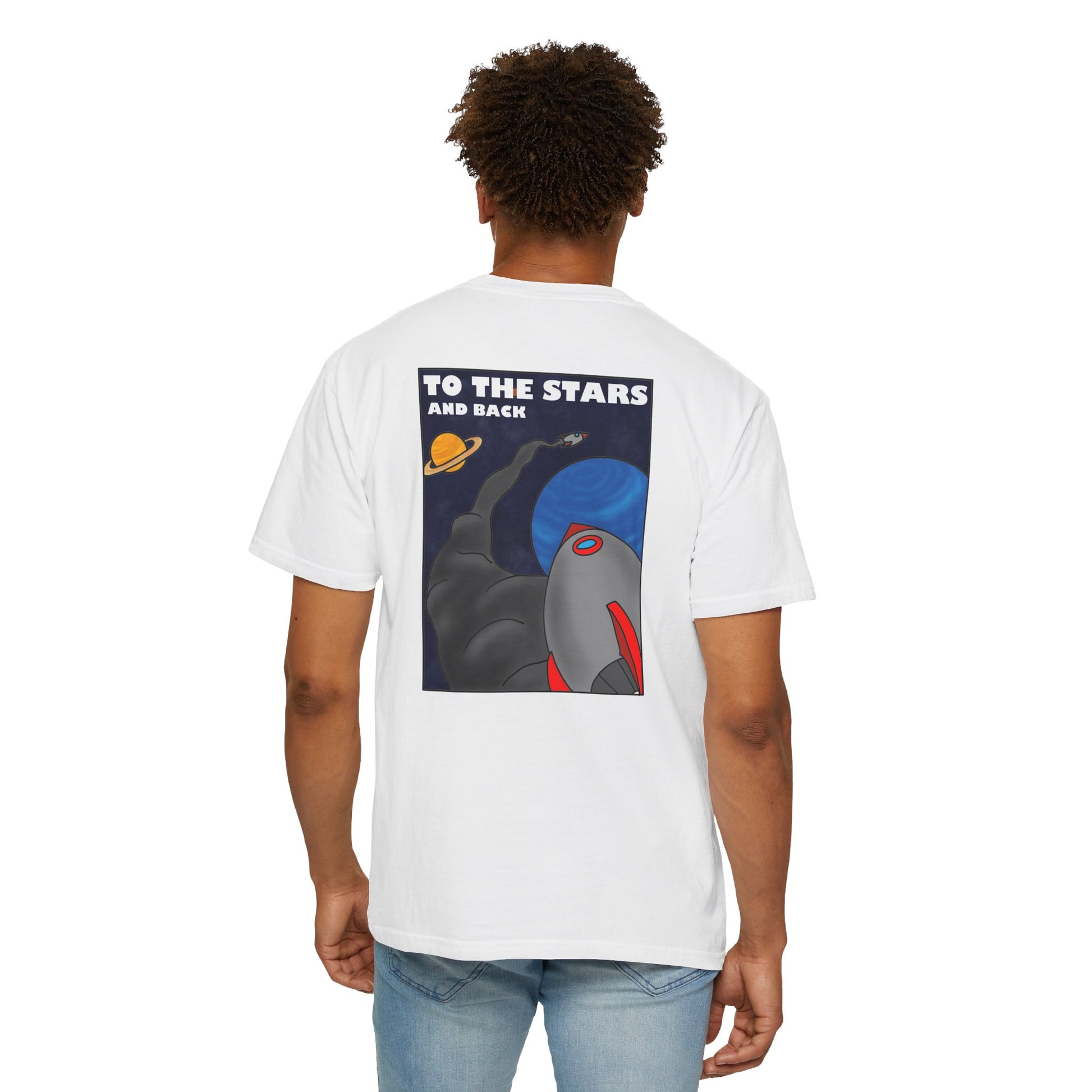 To the stars and back Unisex Garment-Dyed T-shirt - Hi Co.