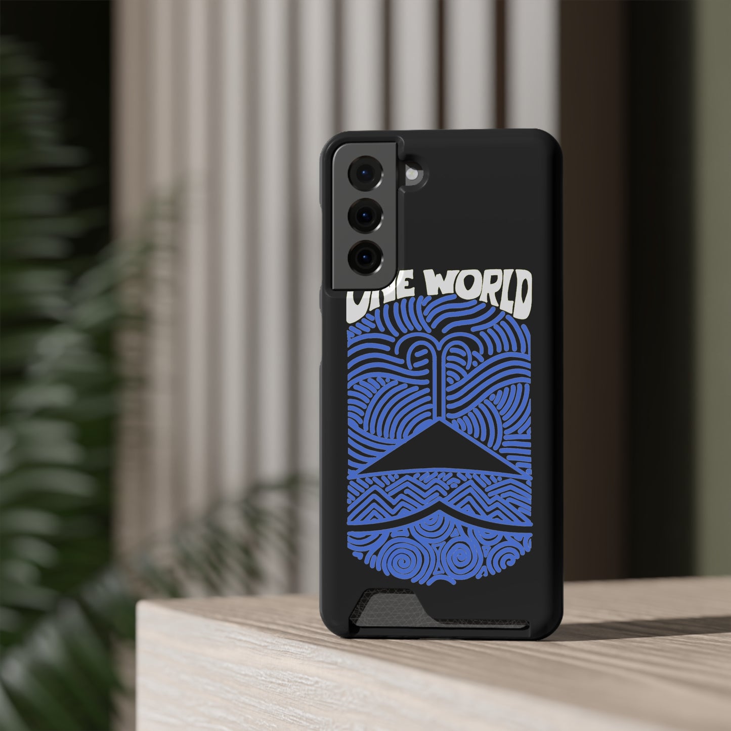 One World Phone Case With Card Holder