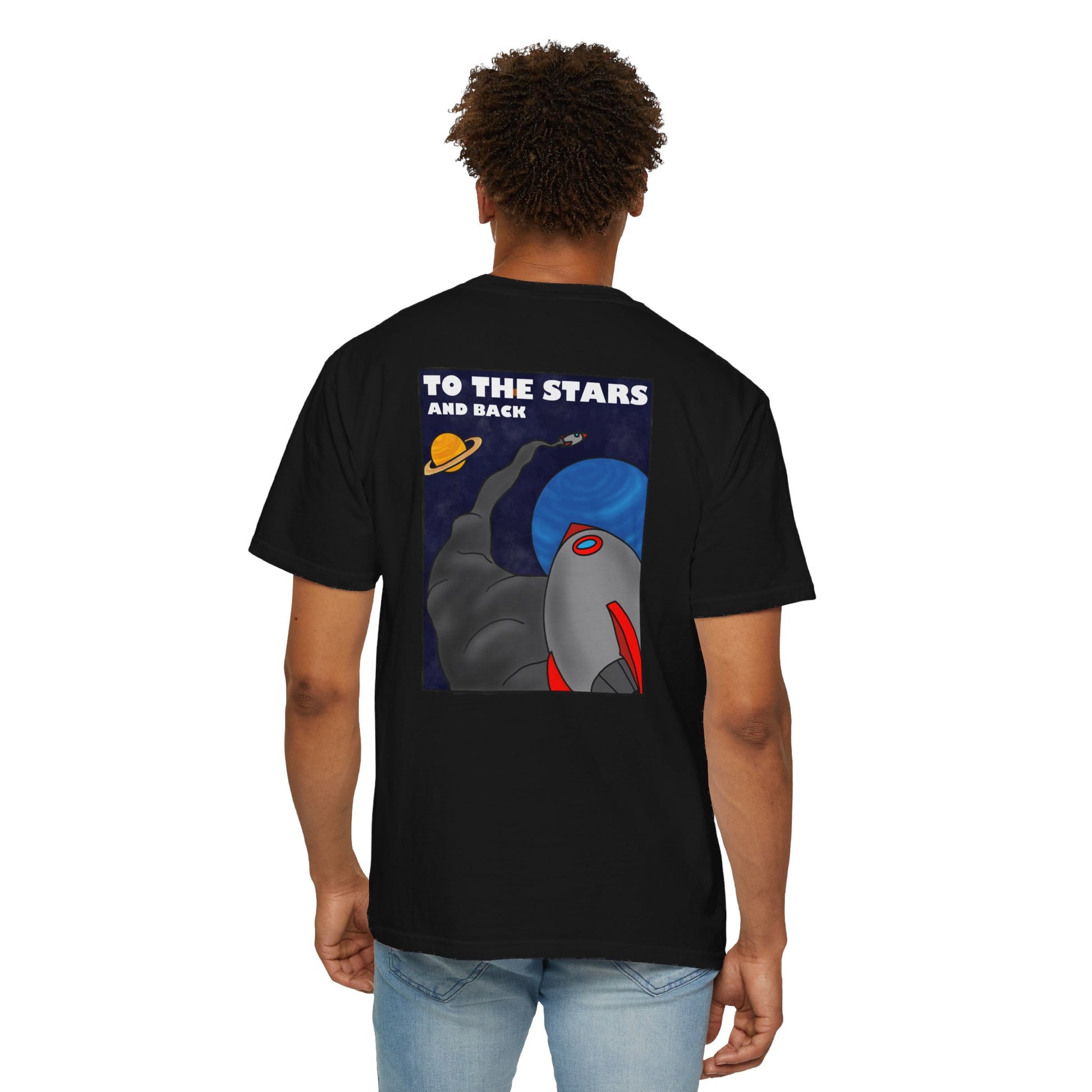 To the stars and back Unisex Garment-Dyed T-shirt - Hi Co.