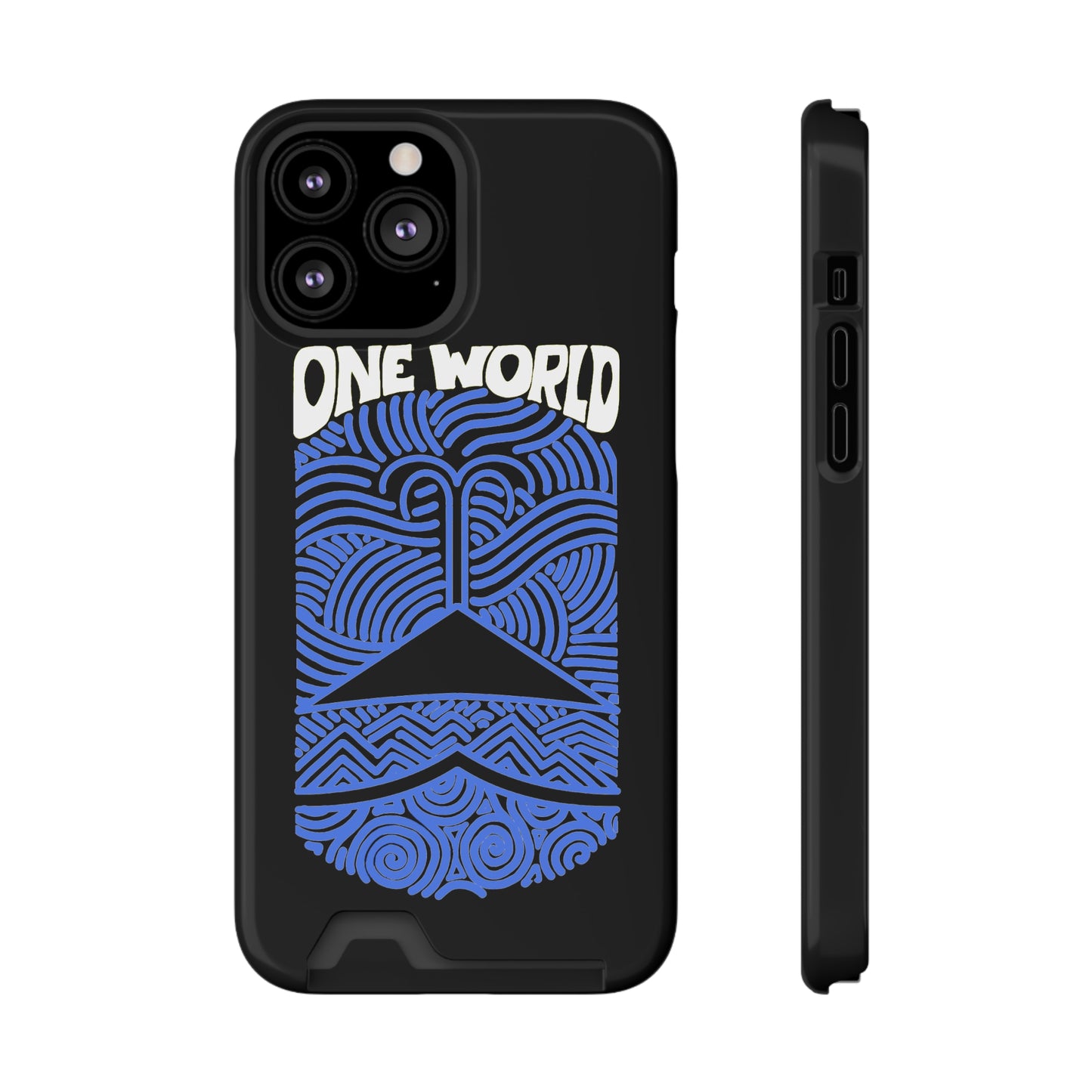 One World Phone Case With Card Holder