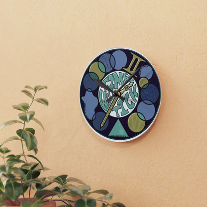 Time Will Tick Crooked Acrylic Wall Clock