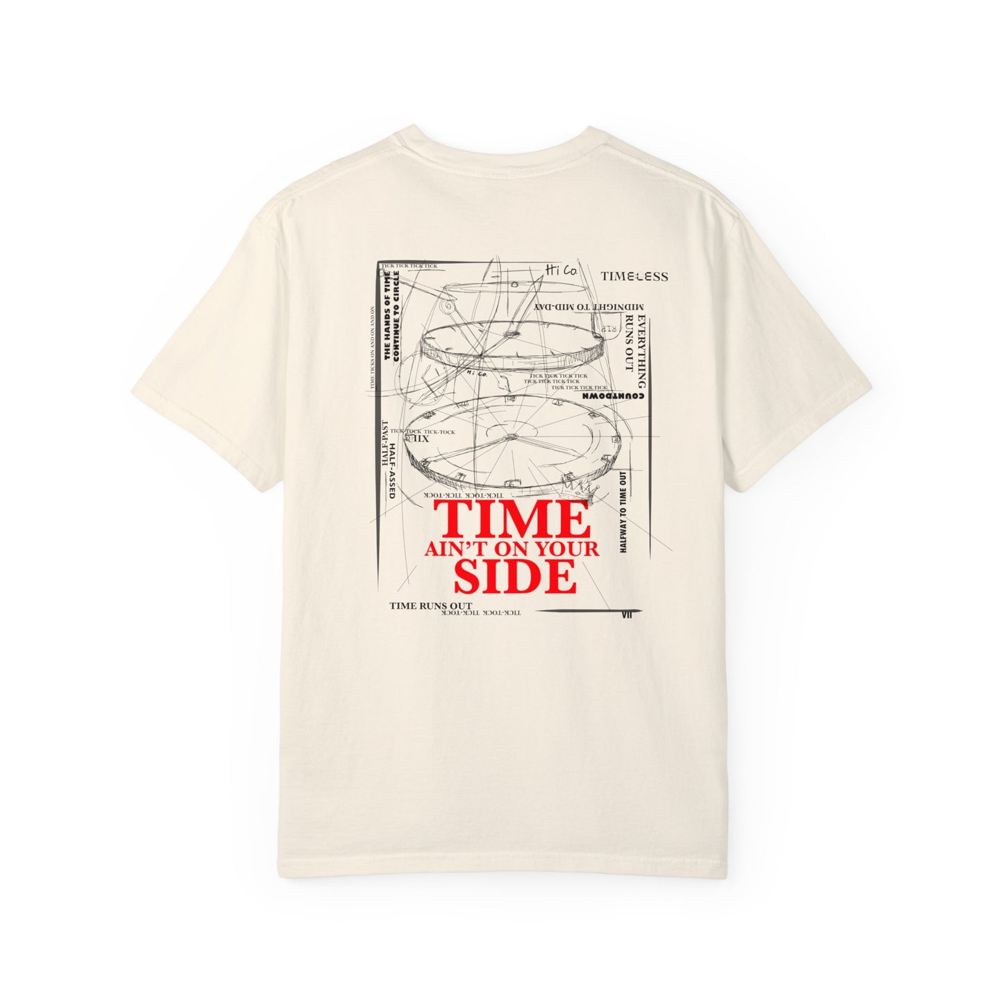 Time Ain’t on Your Side Red Graphic Unisex T-shirt