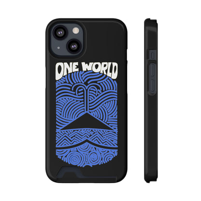 One World Phone Case With Card Holder