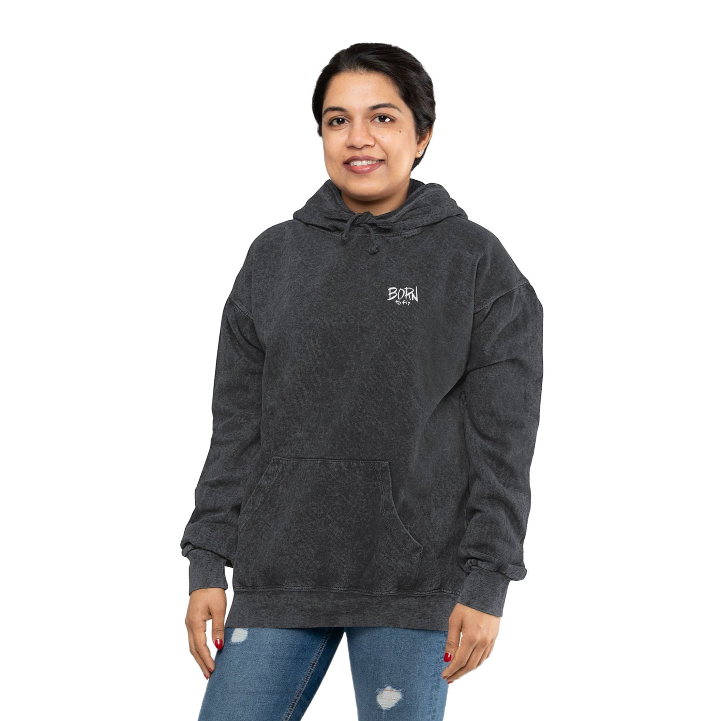 Born to Fly Unisex Mineral Wash Hoodie